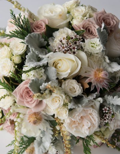 wedding flowers on table