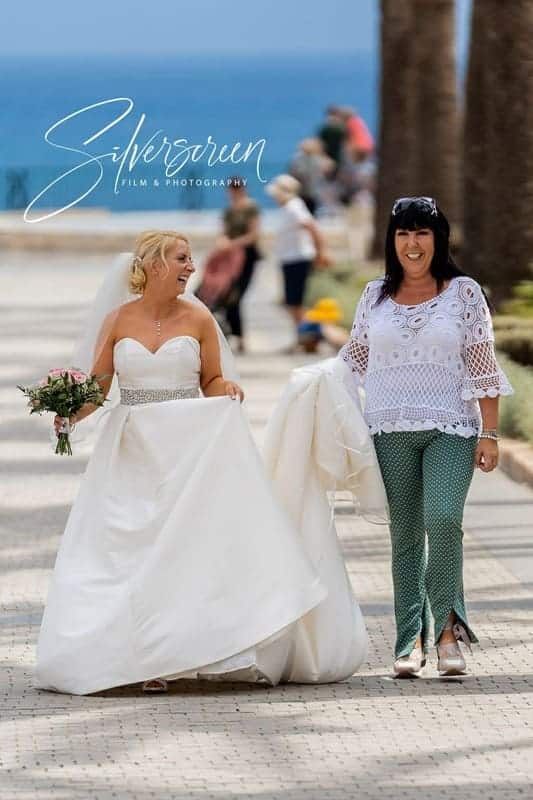 Sue from Special Days by Sue with a bride Special Days by Sue with a bride